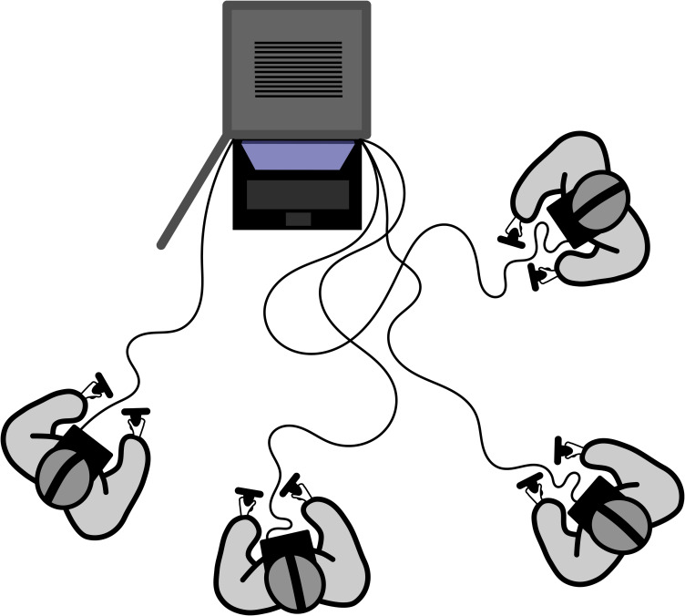 Schematic overview of the VR teaching session