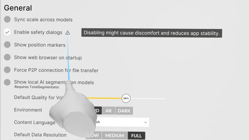Disable low framerate warning screen
