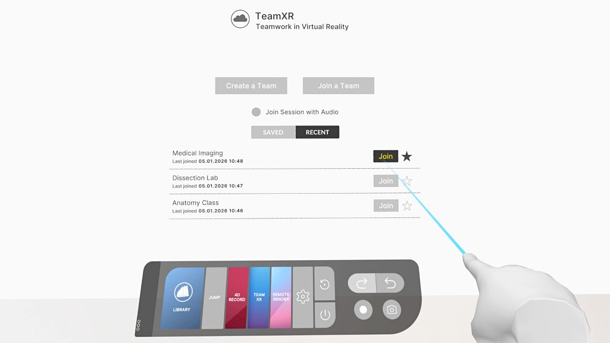 Team session history