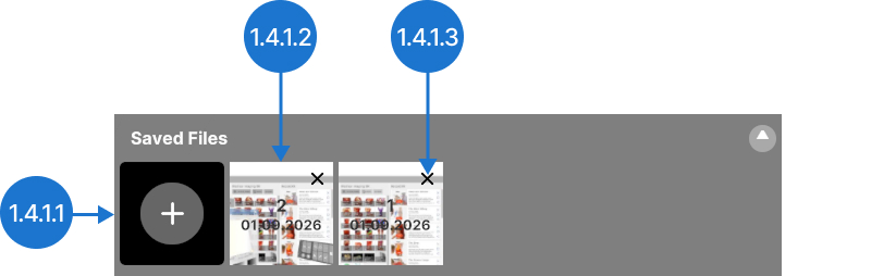 Saved files